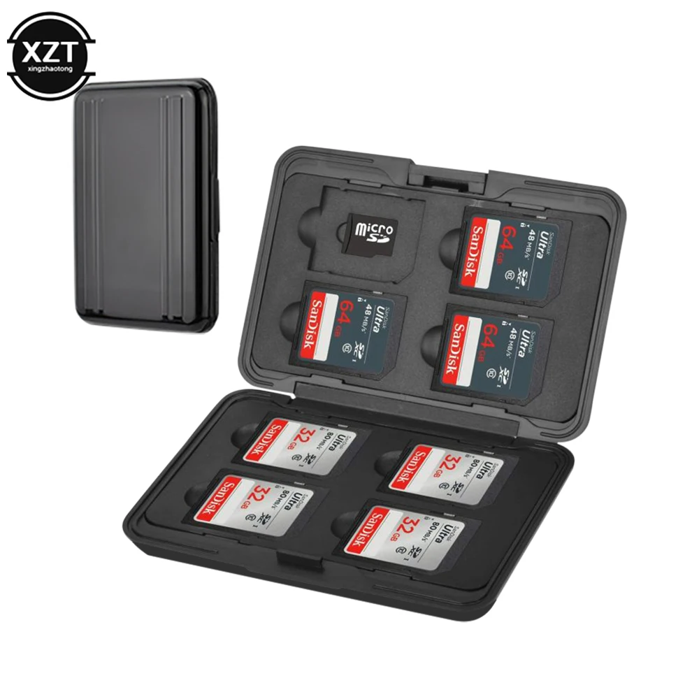 WaterproofMemoryCardBoxSDMicroSDCardBracketMemoryBoxEVAFoam