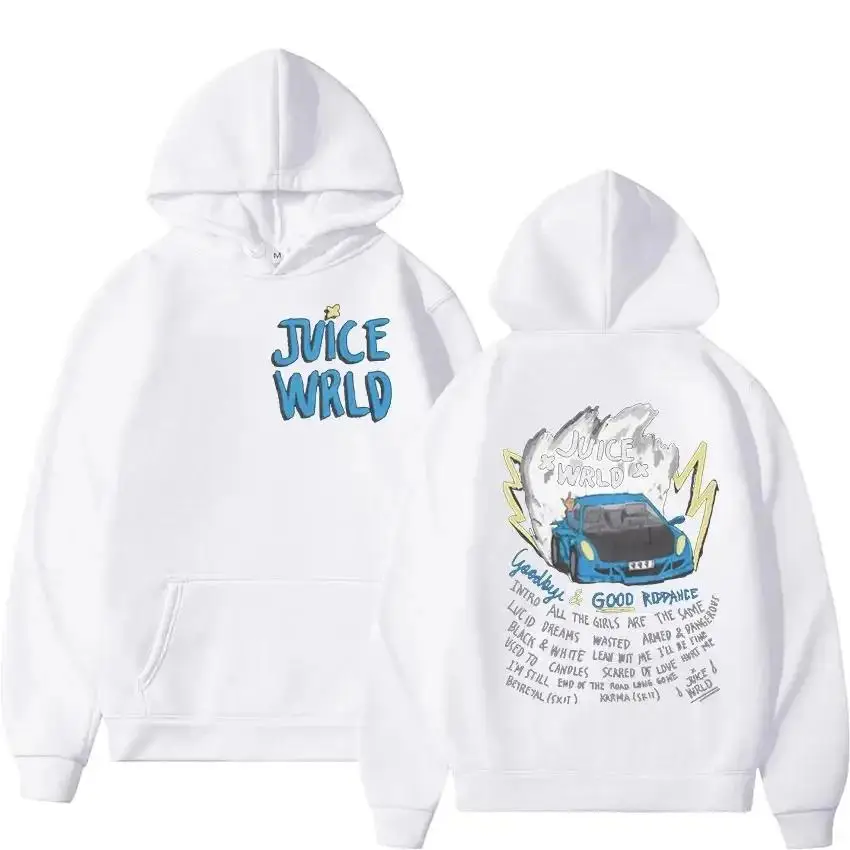 thumbnail image 1 of Sudadera con capucha de rapero Juice Wrld para hombres y mujeres, suéter de moda callejera, sudadera popular de hip hop, ropa de calle de manga larga de gran tamaño para invierno, 1 of 5