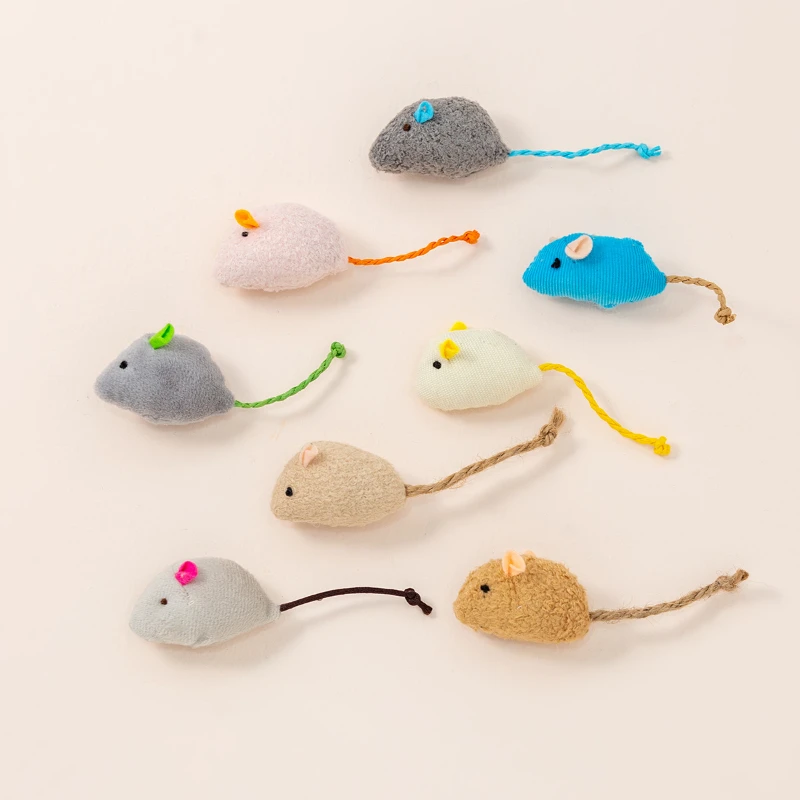 

Cat Mice Animal Toys Simulation Plush Mouse Doll Catnip Mouse Scratch-bite Teeth Cat Toy