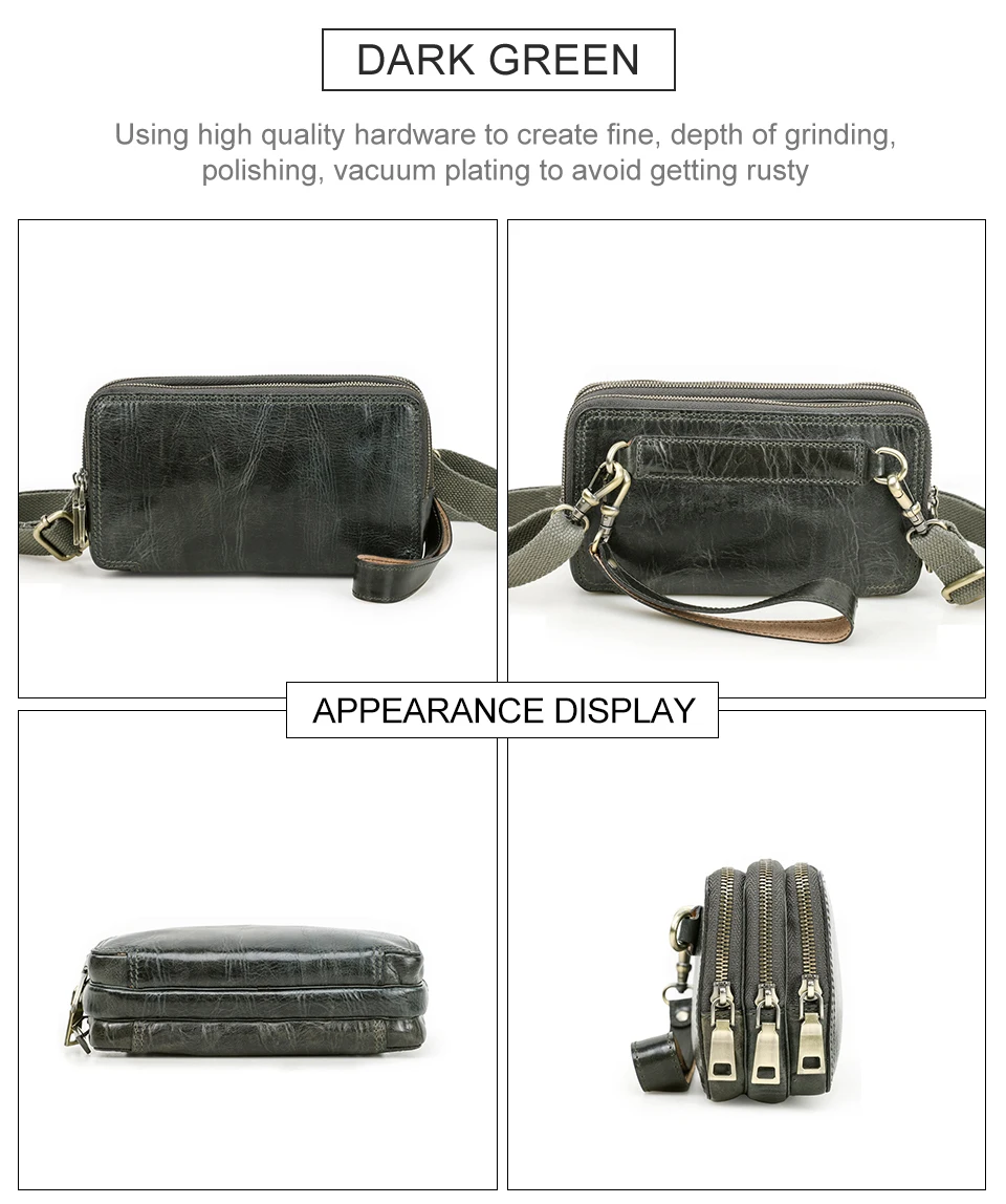 CONTACT'S Clutch-Taschen aus echtem Leder für Herren, luxuriöse Designer-Umhängetasche, lange Geldbörse, Damentasche, Handtasche, Geldbörse, Handytasche – Detail 22