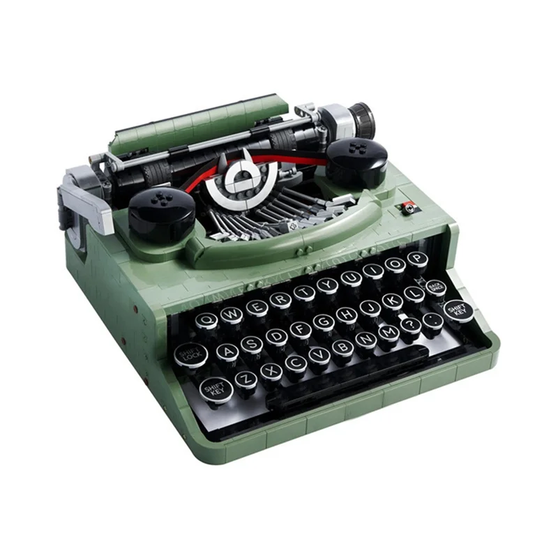 

Retro Typewriter Blocks Brick Marking Machine Keyboard over 12 Years Old Kids Writing Machine Gift Toy Compatible 21327