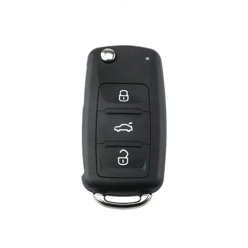 Carcasa De Llavero Remoto De 3 Botones Para Bentley Continental GT Y Flying Spur - Nuevo, Color Negro, Aftermarket