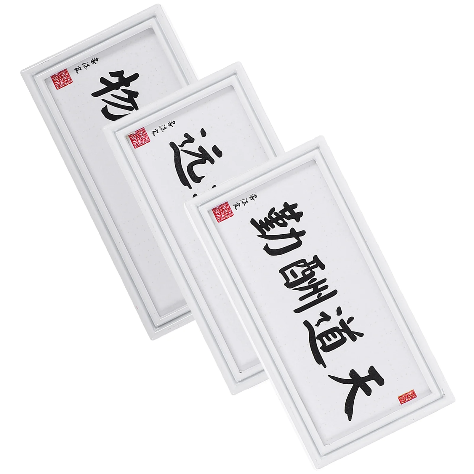 

3 Pcs Decorative Paintings House Hanging Pictures Models Alloy Mini Frame Ornaments