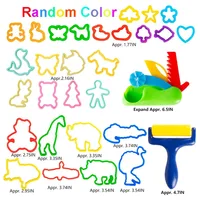 Dough Tools Playdough Mold Set for Kids Various Shape Needle Tube Letter Number Plasticine Accessory Children Craft Puzzle Toys 2
