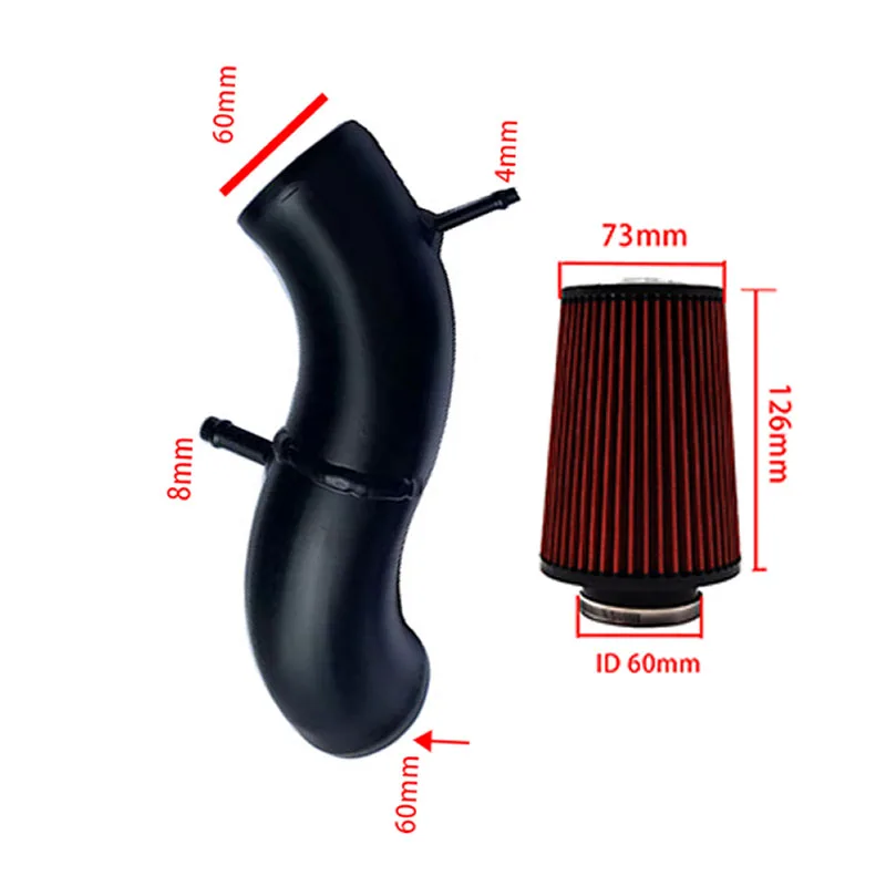 Air Intake Kit For Abarth 500 595 695 Air Intake High Flow Feed System In Original Airbox Position Replacement Performance Parts car air intake system