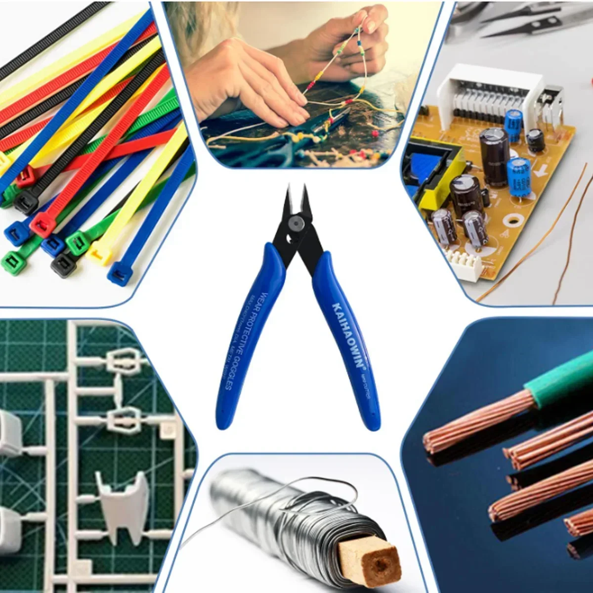 Diagonal Pliers Carbon Steel Pliers Electrical Wire Cable Cutters Cutting Side Snips Flush Nipper Hand Tools 1/2/5pcs multi functional tools electrician tools
