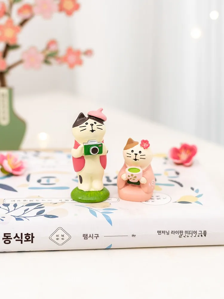 예술적인 일본식 사쿠라 나무 풍차 디퓨저 장식품 사무실용 작은 선물 여성 행운 사랑 부귀를 가져다주는 장식품