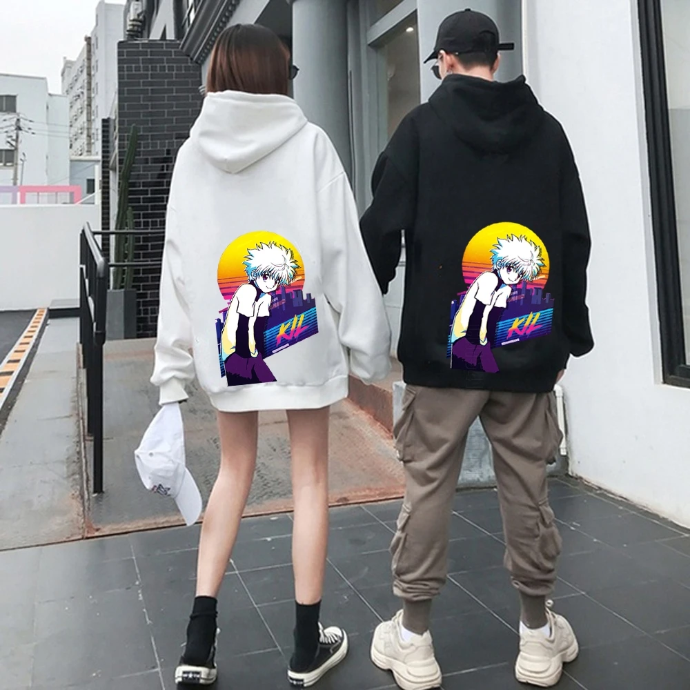 

Harajuku Hunter X Hunter Killua And Gon Hoodie Couple Wear Printing Men's Hoodie Male Sweatshirt Daily Casual Streetwear