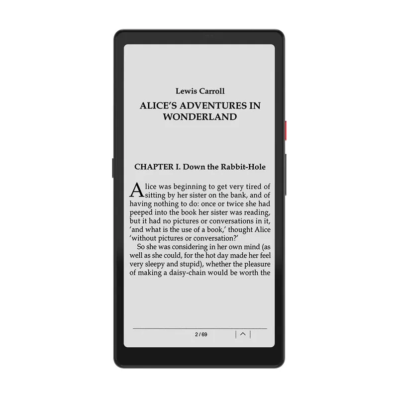 Hisense Hi Reader Electronic Paper Book Eink Screen Reader 6.7 Inch Glass Cover 4G+64G 300ppi 7.5mm Thickness 3000Mah 177g