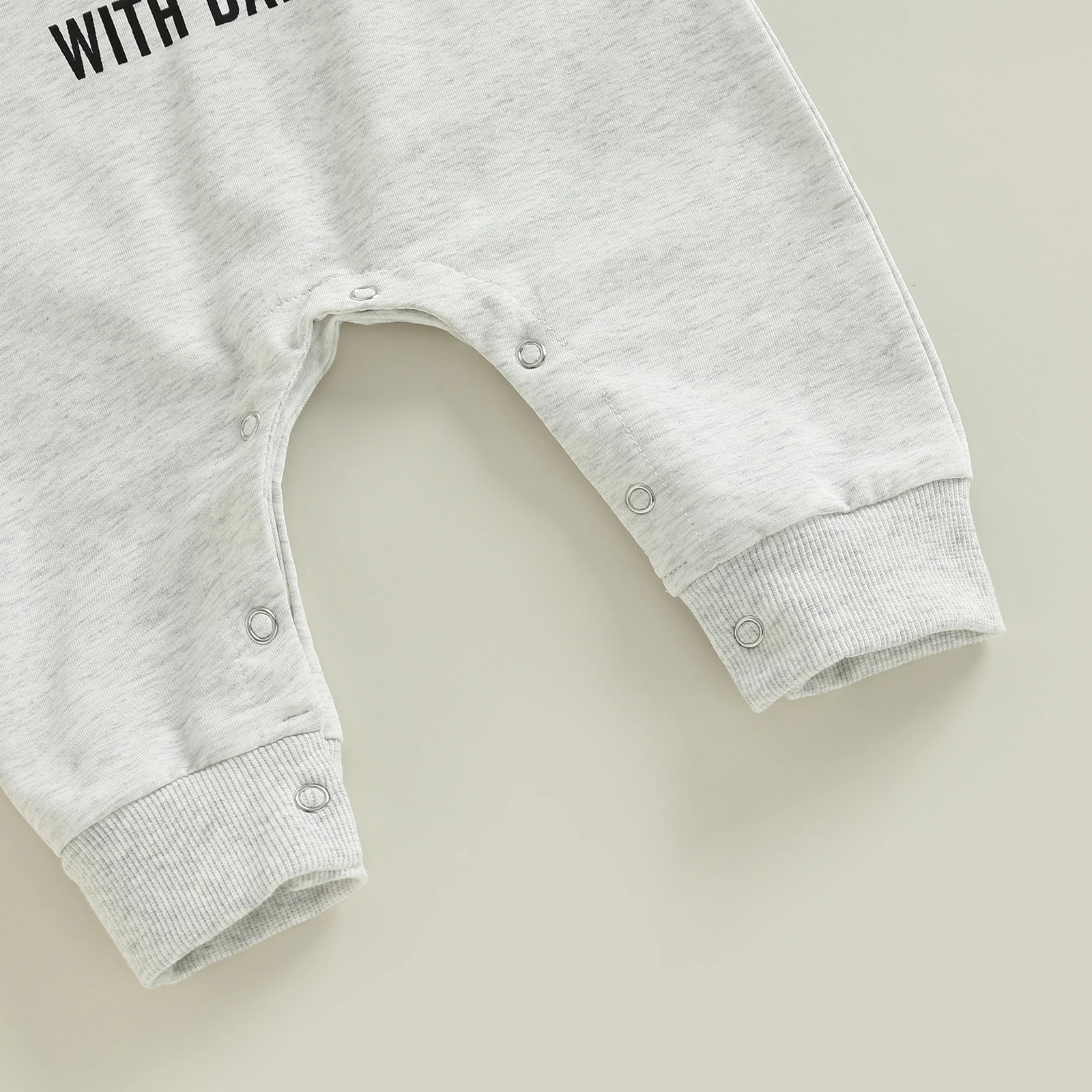 Baby Cartoon Letter Print Romper 5