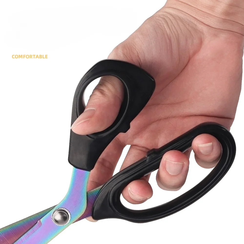 Sewing Scissors Tailor Scissors 8/10inch Stainless Steel Fabric Sewing Tool Clothing Cutter Shears DIY