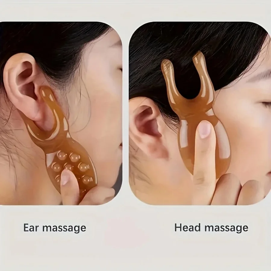 Resin Face Lifting Guasha Scraping Massager Nose Lifting Massager Eye Plate Reduce Puffiness SPA Scraper Healthy Massage Tool