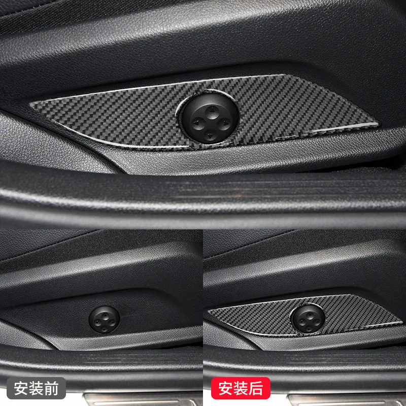 

FOR Mercedes Benz 16-19 C-Class/GLC Modifying seat control buttons Decorative stickers Carbon fiber interior