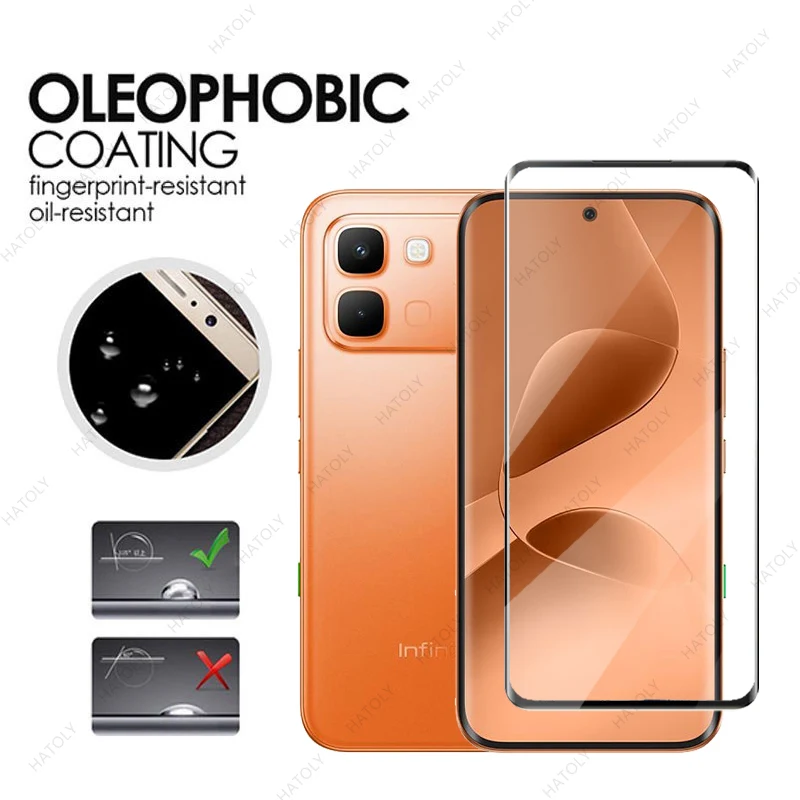 Premium 3D Curved Glass Screen & Camera Lens Protector with Edge-to-Edge Coverage