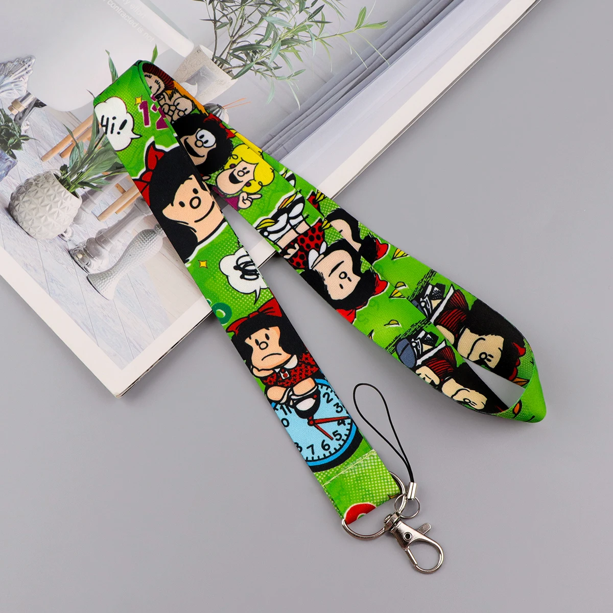 Süßes Mädchen Kartenhalter Lanyard Cartoon Umhängeband Kreditkartenetui Ausweishalter Anmeldeinformationen Schutz Kartenhülle – Detail 6