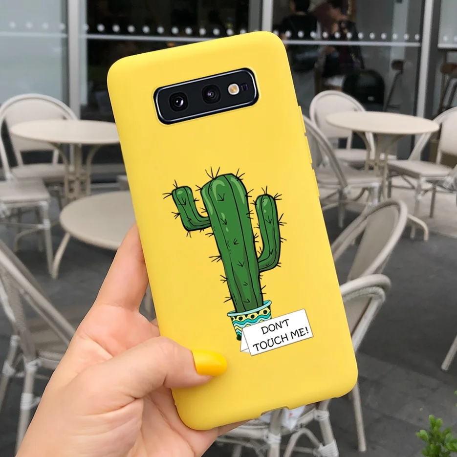 Lovely Pattern Soft Silicone Matte Phone Case with Bumper Protection