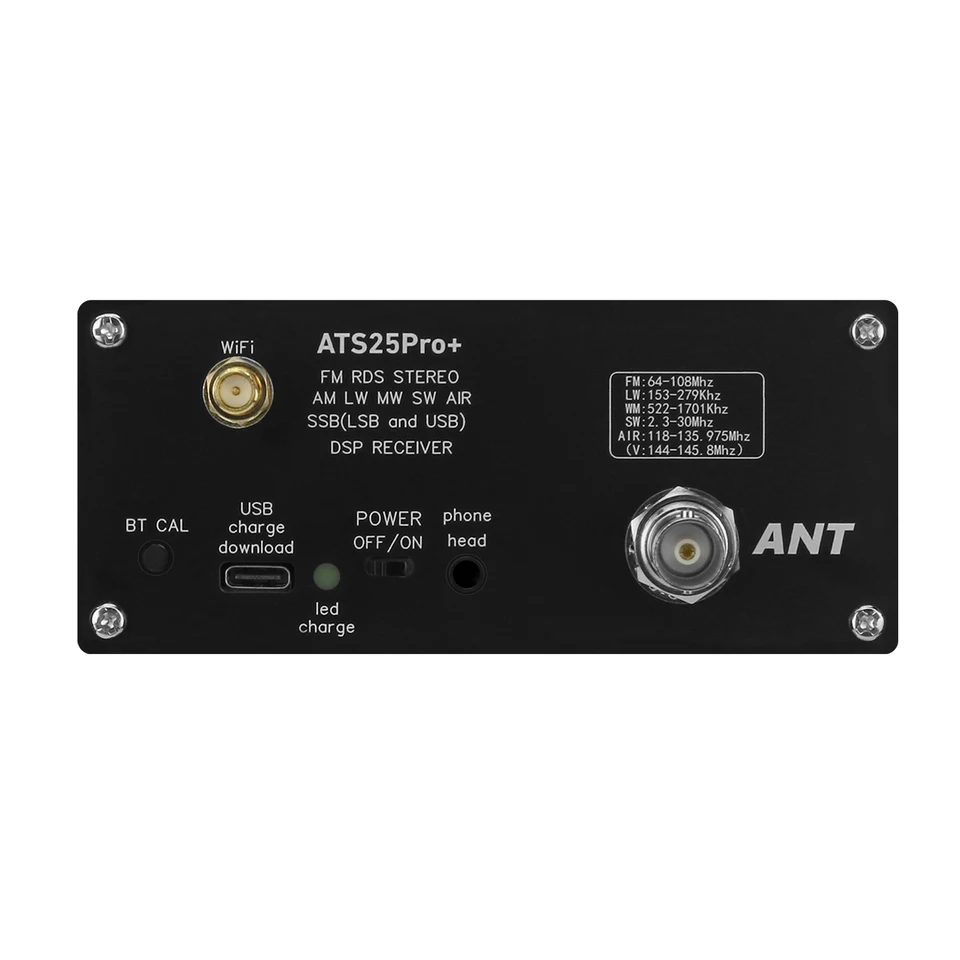 HAMGEEK ATS25 Pro+ Supports Bluetooth Wifi AIR band FM SW SSB MW