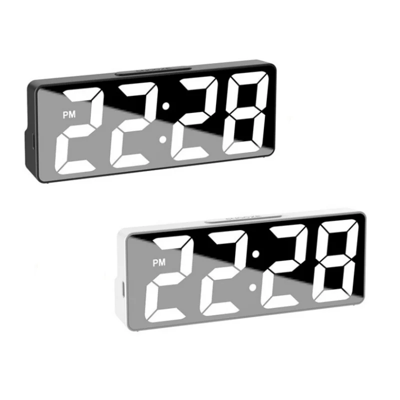 Enhanced Digital LED Alarm Clock with Temperature Display and Adjustable Brightness