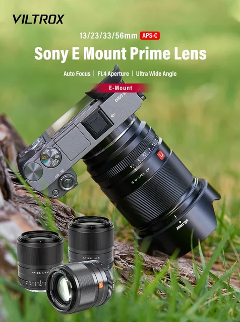 Do Brasil 】 Viltrox 13mm 23mm 56mm F1.4 APS-C Camera Lens for 