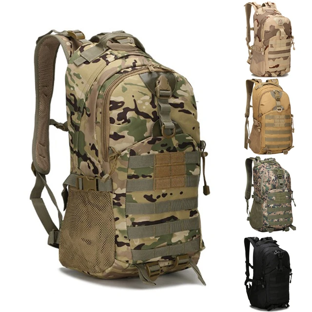 Mochila militar de gran capacidad para hombre, morral táctico impermeable  de 35L para acampar, escalada, senderismo y exteriores - AliExpress