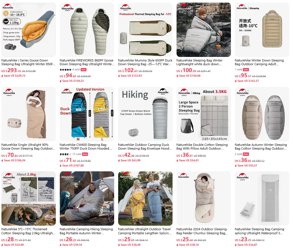 Description Picture 4 of itemAEGISMAX Wind Hard Twilight 10D -5 Degree 800FP Down Sleeping Bag Ultralight Camping Quilt Sleeping Bag Winter Hiking Equipment