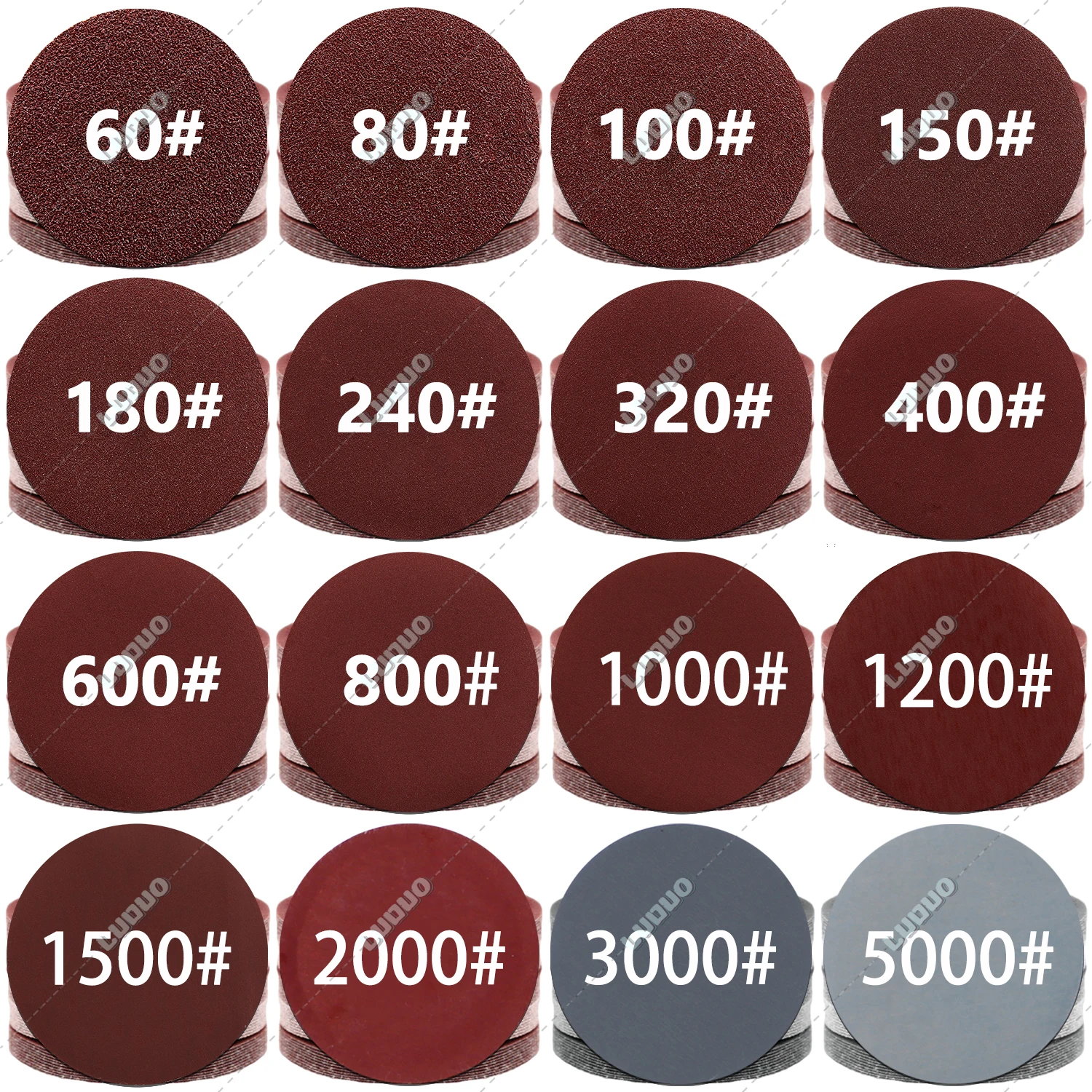 Sanding Discs Sandpaper Set Polish Sand Paper Sandpaper Tools Mini Sandpaper Kit Sander Pads 10PCS Round Sandpaper Sanding Disc Metal Auto Wood Car Wheel Restoration Sanding Polishing Kit 80-5000 Grit Sand Sheet 2-6 Inch