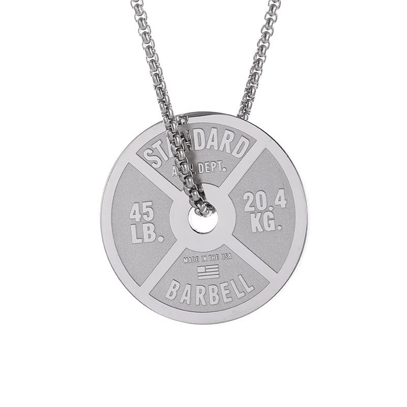 Dumbbell Charms Weights Gym Weight Plate Necklace Gym Weights