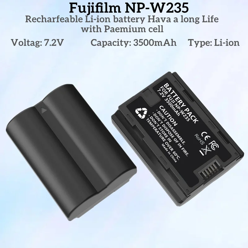 Muslimate, Muslimaakku Per Fujifilmnp-W235 E Compatibile Con Fujifilmx-H2S, Gfx 50S Ii, Gfx 100S, X-T4 E Vg-Xt4