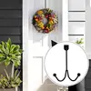 Metal Twin Hooks Metal Prong Shower Door Hooks Hanger Twin Hooks Organizer For Hang Coats Hats Robes Towels Black 3