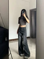Slimming High-waisted Jeans For Women Pear-shaped Loose-fit Straight-leg Bell Bottoms Plus-size Female Denim Trousers - Image 4