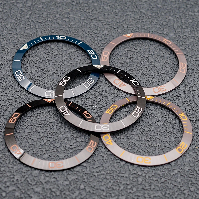 Mod 38mm*30.5mm Sloped Ceramic Bezel Insert Ring Fits for SKX007 SKX009 ...