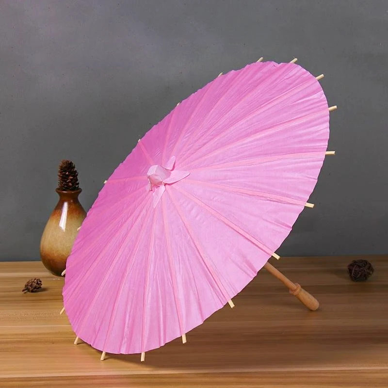 20//30/40cm Wedding Party Favor Paper Parasol Bamboo Umbrella Colorful Oil-paper Umbrella Bridal Shower Photo Prop Crafts Decor
