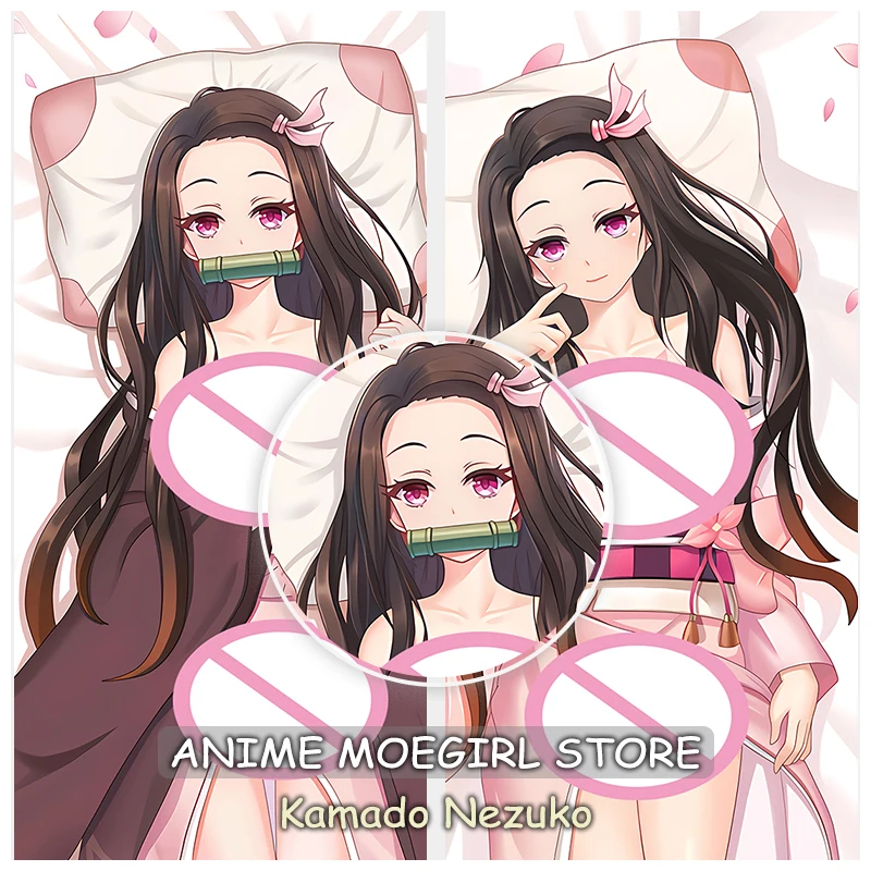 

Наволочка для подушки кавайная Девочка Аниме, рассекающая демонов, камадо незуко, полноразмерная наволочка с двусторонним принтом, розовая декоративная наволочка для кровати