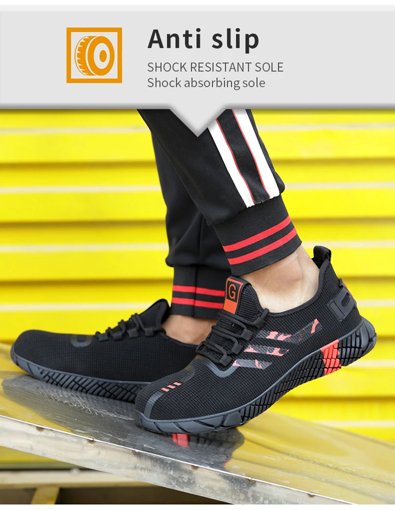 2022 Men's Safety Shoes Work Boots Construction Shoes Sports Shoes
