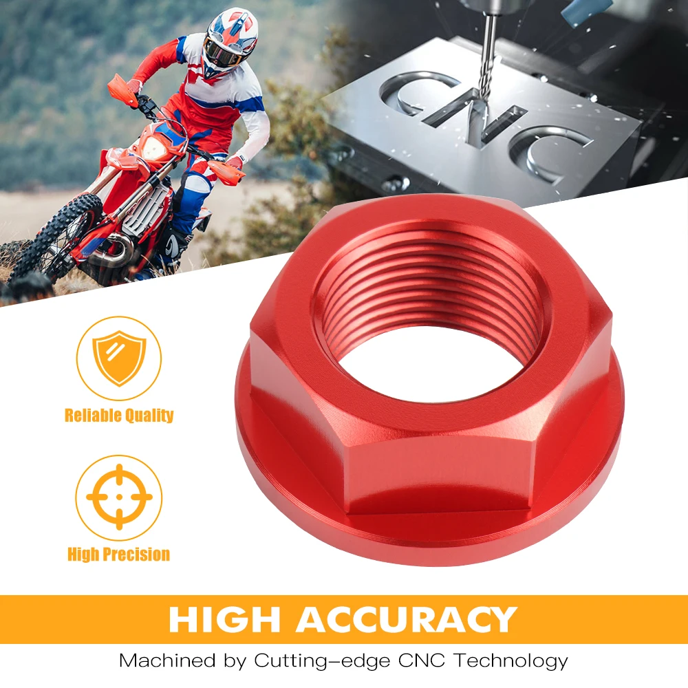 Für Beta RR 300 2013-2022 Xtrainer 300 2015-2022 RR125 RR250RR 350RR 390 430 480 498 Hinterrad Achsmutter Schraube Kettenspanner – Detail 7