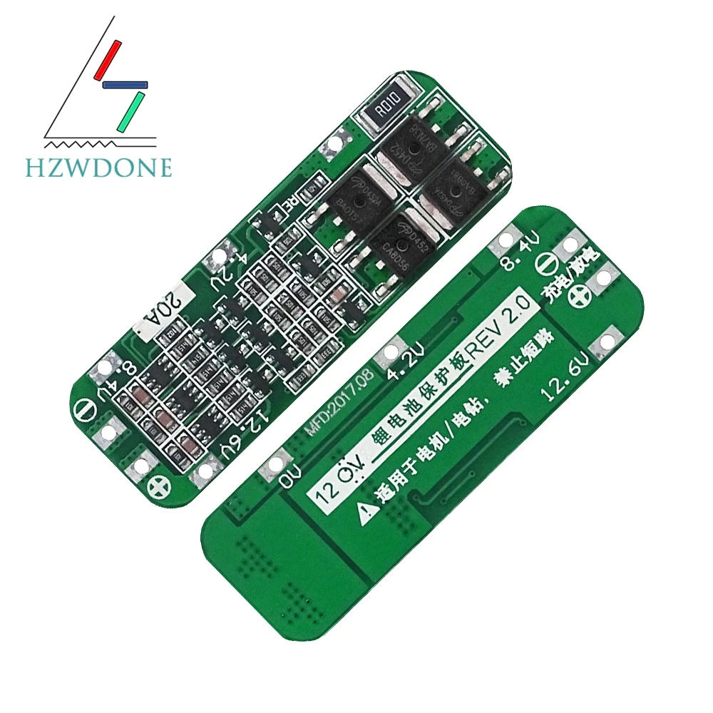 3s 20a Li-Ionen-Lithium-Batterie 12,6 Ladegerät Platine BMS Schutz platine für Bohr motor V Lipo zellen modul