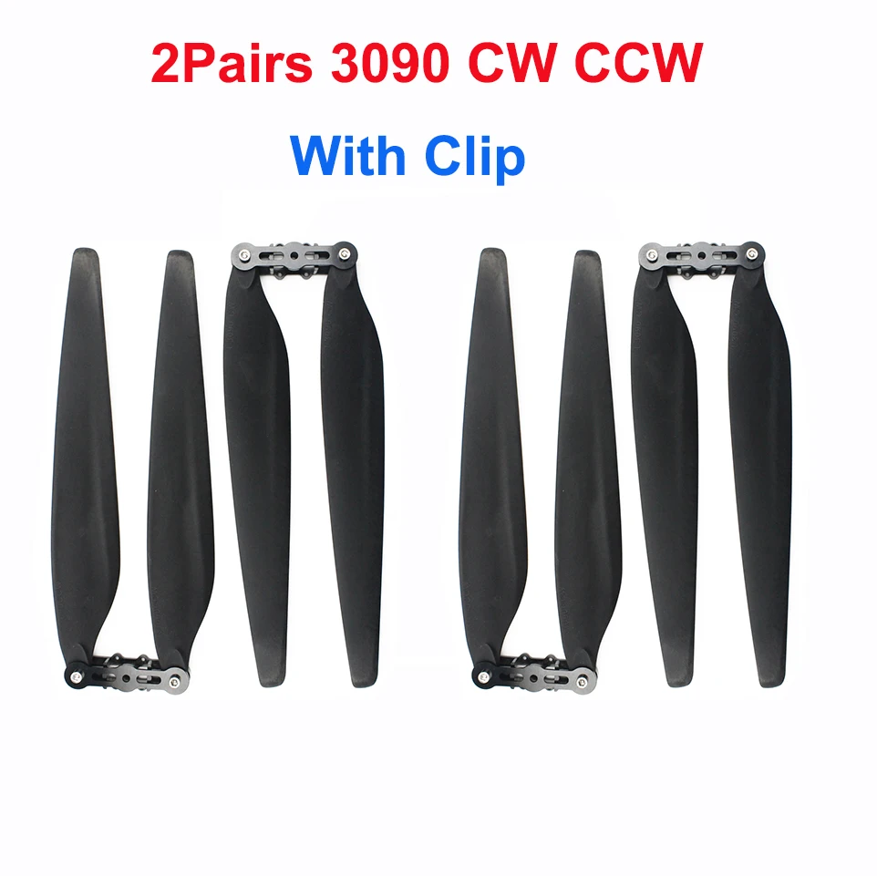 Hélices Drone 30 pouces 3090 Carbone Pliantes CW CCW pour Hobbywing X8