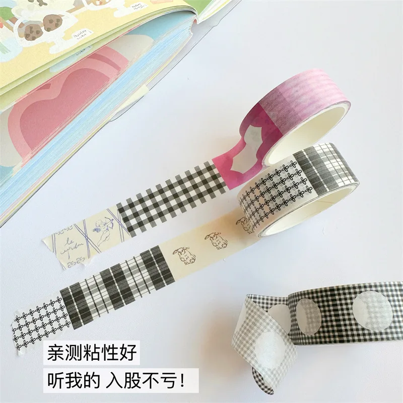 Ins Korean Cute Flower Decoration Adhesive Tape Handbook DIY Scrapbooking Journal Collage Material Stickers Gift 3