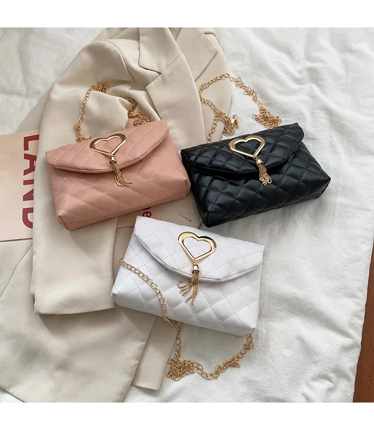 

Love Embroidered Tassel Crossbody Bag Small Korean Edition Women Shoulder Bag Diagonal Straddle Designer Luxury Shoulder Bag