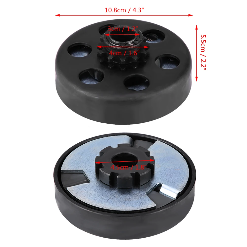 Centrifugal Clutch 3/4" Bore 12T 12 Tooth for 35 Chain Up to 6.5 2300 RPM