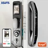 New Biometric Fingerprint Lock Security Smart Door Lock Password Electronic Locks Key IC Card Unlock APP Camera Electronic Lock 1