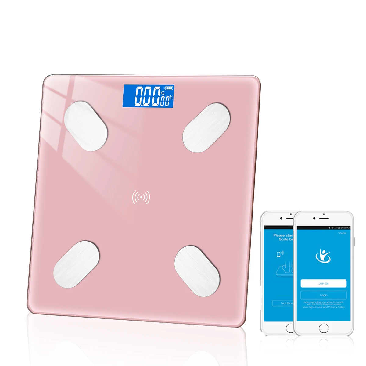 Hot Bluetooth Precision Weight Scale BMI Weight Smart Weight Scale New LED Digital Bathroom Weight Body Composition Analyzer 