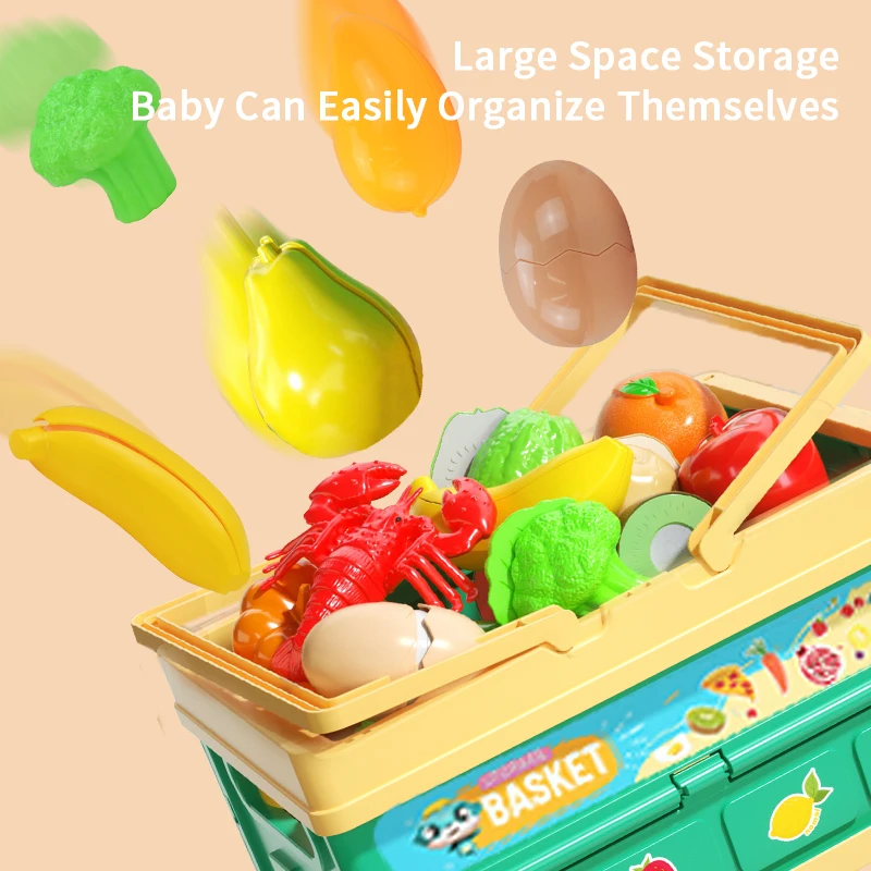 Simulation fruit and vegetable cutting fun children's toys house can peel and cut fruits vegetables baby kitchen toys