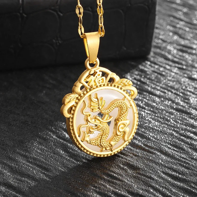 Lucky Angel Obsidienne Noire Naturelle Sculpture Tête De Loup Amulette Pendentif Collier Obsidienne Bénédiction Pendentifs Chanceux Bijoux De Mode Cadeaux D'anniversaire
