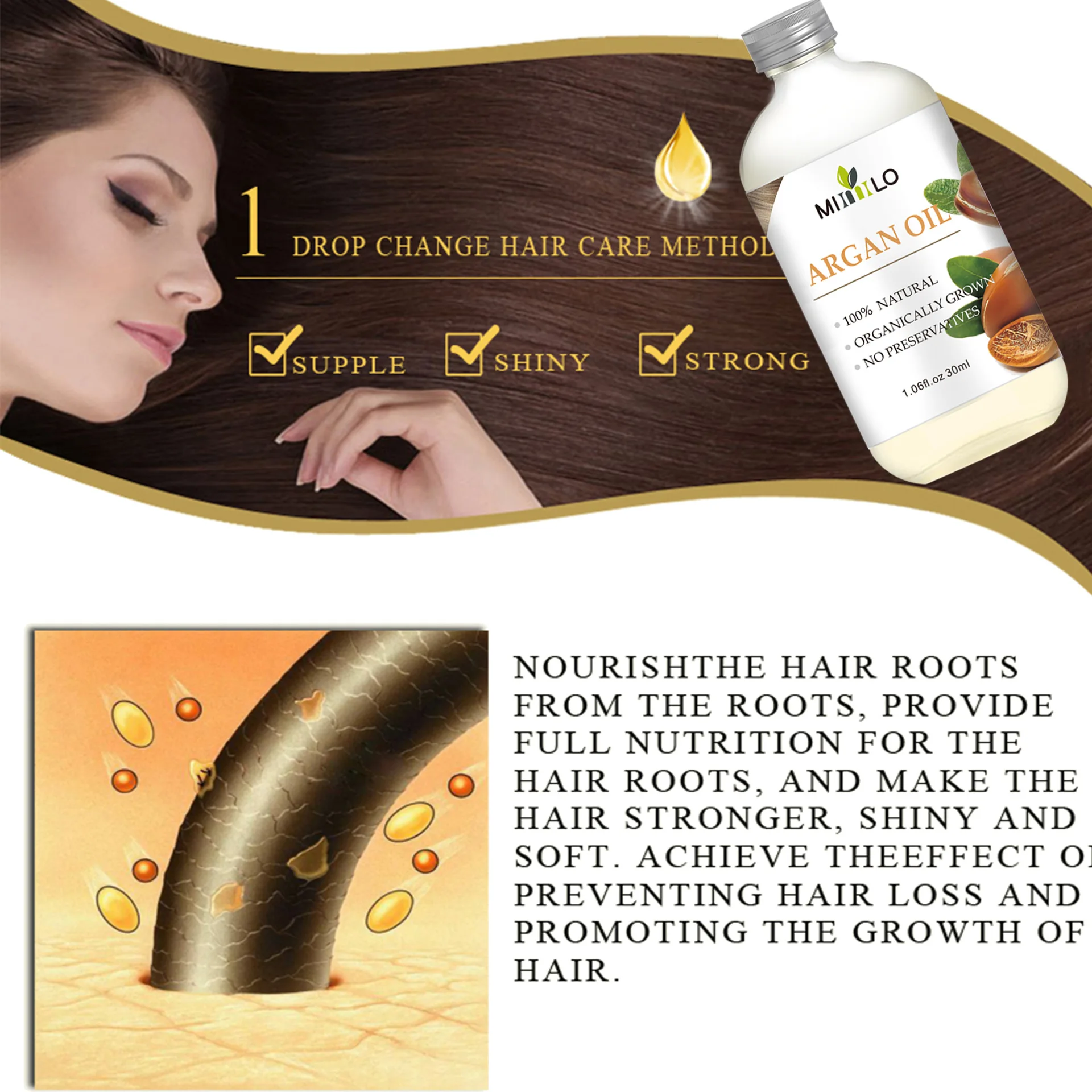 Óleo de Argan de Marrocos Máscara de Cabelo Cuidados com o Tratamento do Cabelo de Óleo Cuidados Capilares Queratina Puro Glicerol Porca Óleo Cabeleireiro Essencial Marroquino 100% 3 Computers & Electronics