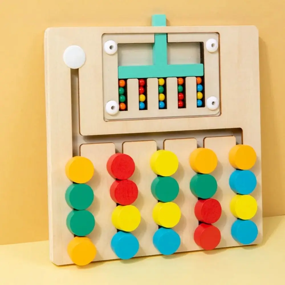 Wooden Learning Toys Color Shape Montessori Preschool Logic Game Learning Color Matching Kids Game For Kids 3 4 5 6 7 Years Old