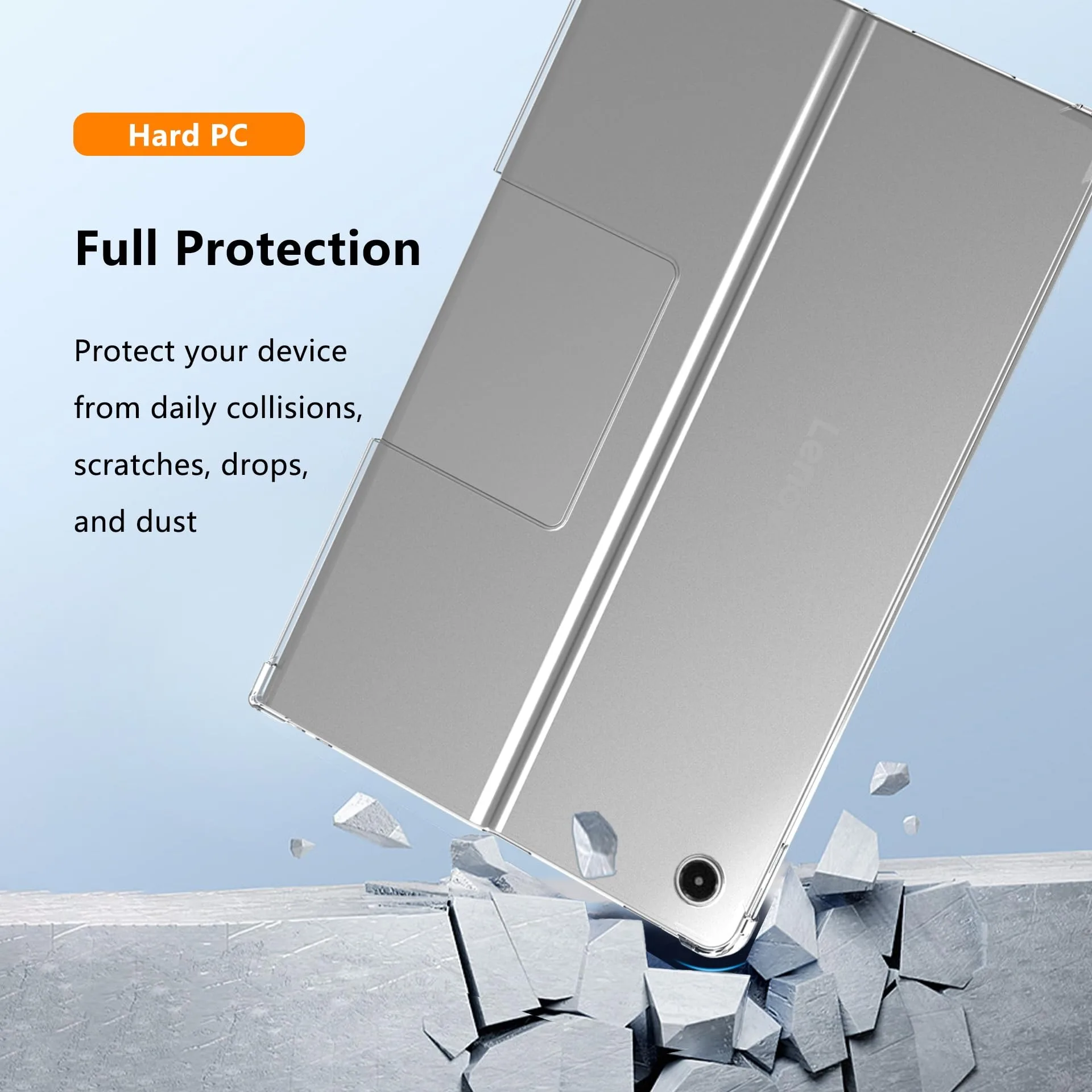 Clear Flexible TPU Shockproof Back Cover, Anti-Yellowing