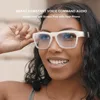OhO Smart Glasses,Safety Glasses with Bluetooth Speaker,Indoor/Outdoor UV Protection and Voice Control,Unisex(Blue Light Lens) 1