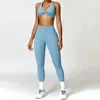 Women Seamless Yoga Set 2PCS Gym Workout Clothes for Female Push Up Bra High Waist Leggings Sexy Fitness Sportswear Sports Suits 1