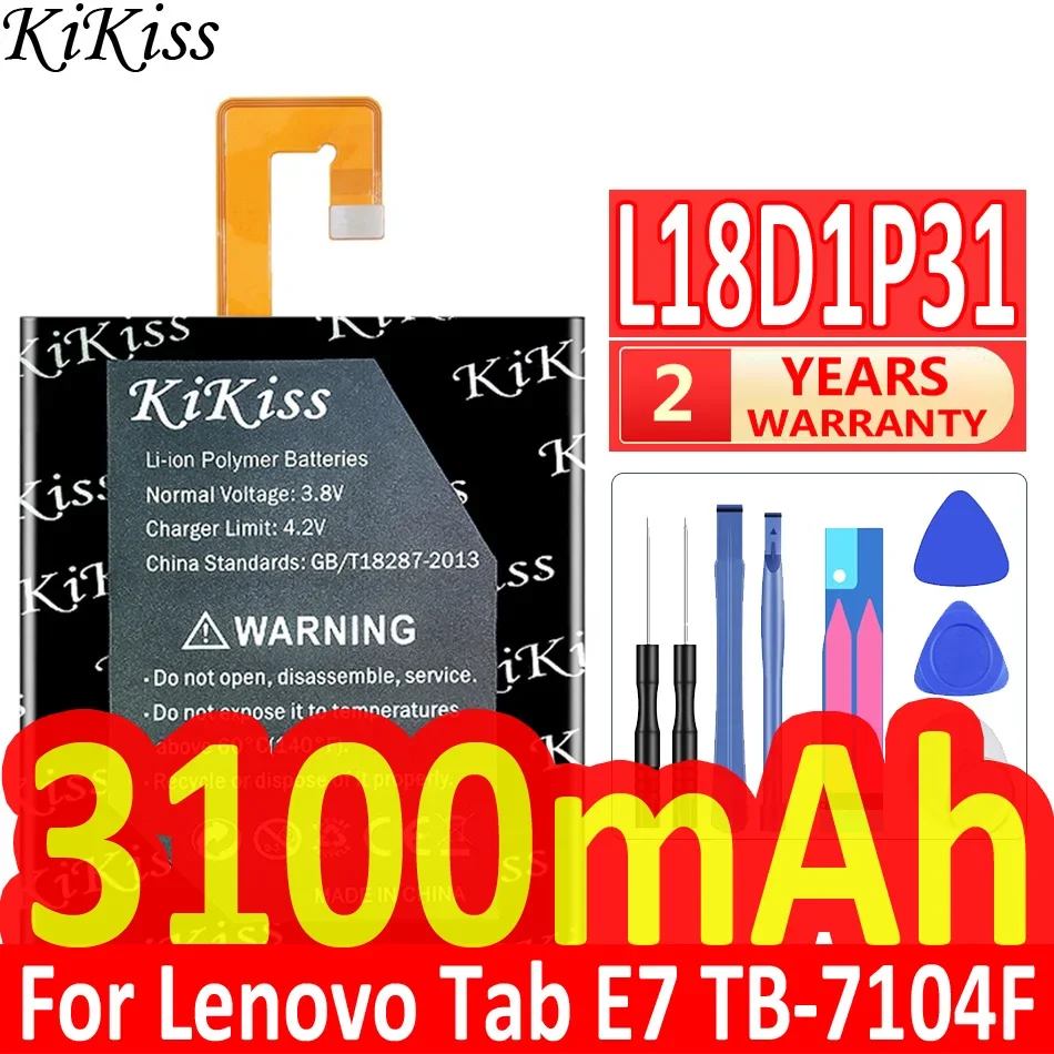 Long-Lasting 3100mAh Tablet Battery for Lenovo TAB E7 TB-7104F